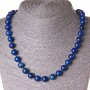 Lapis Lazuli Necklace, 10mm Bead, 45cm Length