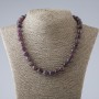 Amethyst Bead Necklace 10mm Smooth Round Beads, 47cm+ length