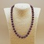 Amethyst Beads Smooth Round 10mm, 45cm Length