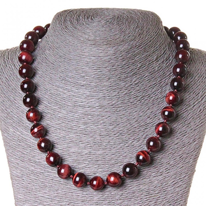 Bull's Eye Bead Pendant 12 mm, 50 cm length