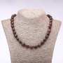 Bull’s Eye Bead Tumbled, diameter 7-12mm, length 48cm
