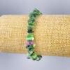 Zoisite Bracelet natural stone碎 chip, diameter 8x4mm+-, length 18cm (stretch)
