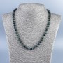 Ocean Jasper Bead Necklace – smooth round beads, 6.5mm diameter, ~50cm length