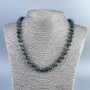 Ocean Jasper Necklace 50 cm, smooth round beads diameter 8.5 mm ±