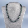 Natural stone Jasper necklace Oceanic Jasper smooth round bead, diameter 10.5 mm ±, length 50 cm ±