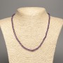 Amethyst Bead Necklace with Smooth Round Beads, 4mm diameter ±, length 48cm ±