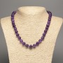 Sugilite Necklace, smooth ball beads diameter 10mm±, length 48cm ±