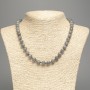 Labradorite Bead Necklace with Smooth Beads, Ø 8.5 mm, approx. 50 cm length