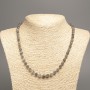Labradorite Necklace with faceted round beads, 6.5mm diameter, length 50 cm ±