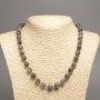 Necklace with Natural Labradorite, Faceted Bead, 10 mm Ø, Length 50 cm +/-