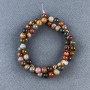 Jasper beads natural stone smooth ball, diameter 6.5mm±, thread length 38cm±