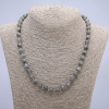 Necklace made of natural Labradorite beads, smooth round beads 8mm diameter, length 45cm +