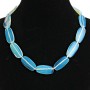 Moonstone Necklace, truncated oval 15×30mm, length 48cm