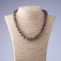 Necklace made from Labradorite natural stone, length 47cm, bead diameter 12mm