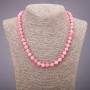 Tourmaline Beads Necklace (artificial) smooth round beads, 8mm diameter, length 45cm