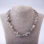 Natural Labradorite Necklace Beadwork ‘Butterfly’, diameter 6-10(±)mm, length 45cm