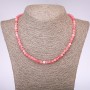 Necklace natural stone "Tourmaline" faceted rondelle, diameter 6×4.5 mm, length 49 cm