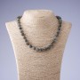 Labradorite Natural Stone Necklace, length 45 cm, bead diameter 10 mm