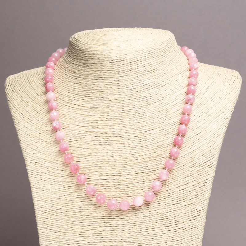 Tourmaline Bead Necklace (single) Faceted Sphere, 8mm diameter, 45cm+ length