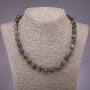 Labrodorite Faceted Beads Necklace, diameter 10×14(±)mm, length 48cm