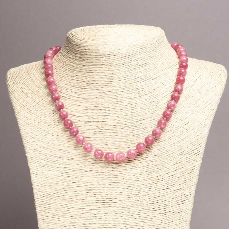Tourmaline Necklace Beads, Synthetic, Smooth Spheres, 8mm diameter ±, Length 45cm ±