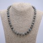 Labradorite Bead Necklace (Smooth Round Beads), 10mm Diameter, 45cm Length +