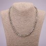 Labradorite Natural Stone Necklace Smooth Bead, diameter 6(±)mm, length 45cm