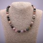 Tourmaline Bead Necklace with Smooth Round Beads, 10mm diameter (±), 45cm length