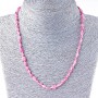 Pink Tourmaline Beads, "faceted" 5-8mm (+- 4), length 48cm
