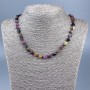 Necklace of natural tourmaline, faceted, diameter 8x7mm+-, length 50cm +