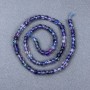 Fluorite Beads, Natural Stone, Faceted Cube Shape on Thread, 4.5×4.5 mm approx, 38 cm length