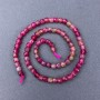 Multicolour Tourmaline Beads faceted cube on a thread, 5×5 mm, length 38 cm
