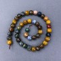 Jasper Beads Natural Stone Faceted Cubes on Thread, 9×9 mm diameter, 38 cm length