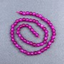 Tourmaline beads raspberry smooth round, diameter 6 mm± on a strand, length 38 cm+