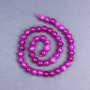 Mulberry Pink Tourmaline Beads smooth round bead 8.5 mm ± on thread, length 38 cm+