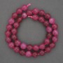Tourmaline beads raspberry smooth round, diameter 10 mm± on a strand, length 38 cm+