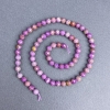 Phosphosiderite Beads, natural stone, faceted round beads 5.5 mm ± on thread, length 41 cm ±