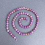 Phosphosiderite Beads, natural stone, faceted round beads 5.5 mm ± on thread, length 41 cm ±
