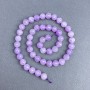 Lavender Amethyst Natural Stone Faceted Round Beads 8 mm dia. on thread, 39 cm length
