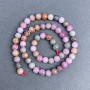 Jadeite Beads colored smooth ball, diameter 6.5 mm± on thread, length 38 cm+