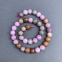 Jadeite Colored Beads Smooth Round 10 mm± on thread, length 38 cm+