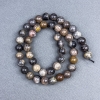Sunstone Beads natural smooth ball diameter 8.5 mm ± on thread, length 39 cm+