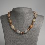 Emperor Jasper Necklace Flat Oval Beads 13×18mm +-, Rondells 9×5mm +-, Length 45cm+