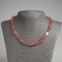 Natural gemstone Tourmaline flat oval beads, diameter 13×18mm±, rondelle 9×5mm±, length 45cm±