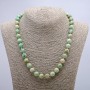 Amazonite Necklace with Natural Stone Smooth Beads 10mm Diameter, 46cm Length +