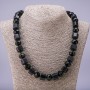 Beads "Aventurine" "Blue Sand of Cairo Night" Hexagon, diameter 12mm rondelle Agate, diameter 14x11mm, length 50cm