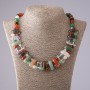 Clearance! Cleopatra Necklace with Assorted Stones, 12x25 mm links and 10 mm sphere, 50 cm