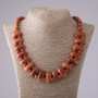 Necklace Cleopatra Aventurine "golden sand" chain 12×25 mm and bead 10 mm L50cm