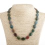 Jasper Necklace 13x18cm Flat Oval, length 47cm± with clasp