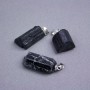 Pendant with Natural Turmaline Tourmaline Sherlock 26x14 mm +